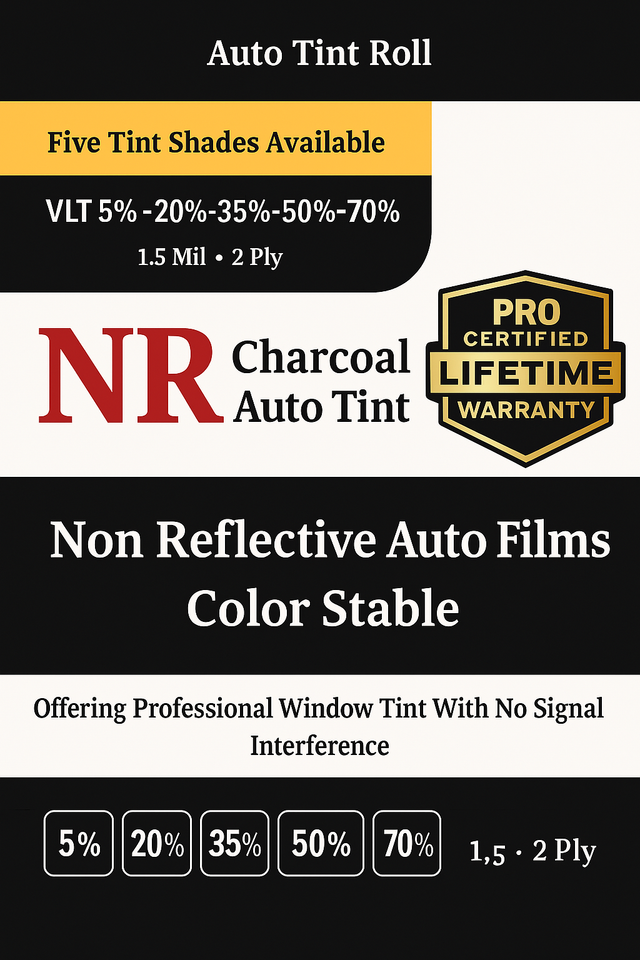 NON REFLECTIVE CHARCOAL FILMS