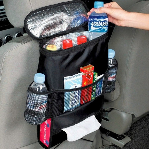 Universal Car Seat Organizer with multi-pocket storage