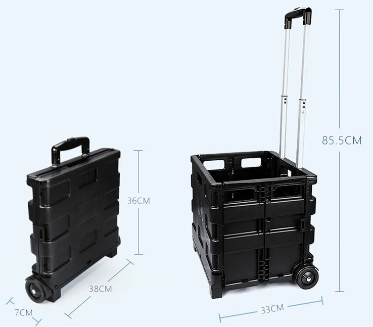 Car Trunk Organizer Storage Box with trolley handle