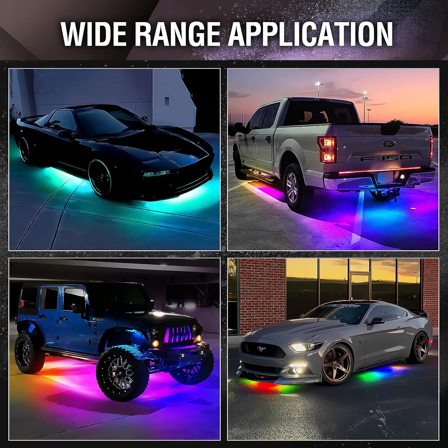 AURA LED Lighting Kit Bundle - Grille + Wheel Well + DreamColor Underglow - Remote Control