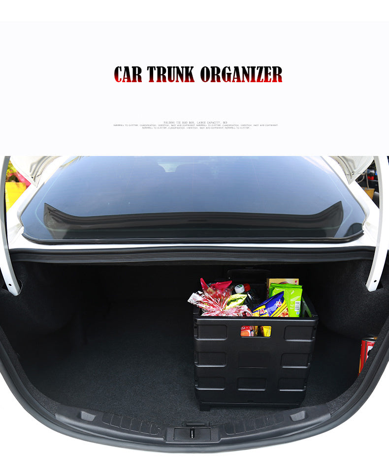Car Trunk Organizer Storage Box with trolley handle