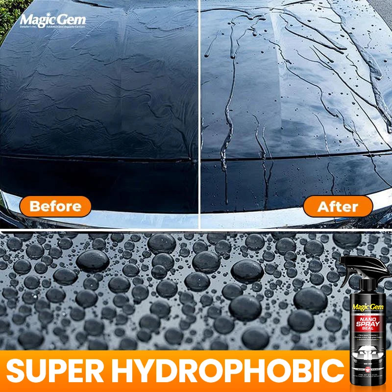 MAGIC GEM Ceramic Coating, 3 in 1 Car Wax Spray, Quick Gloss Auto Paint Protection