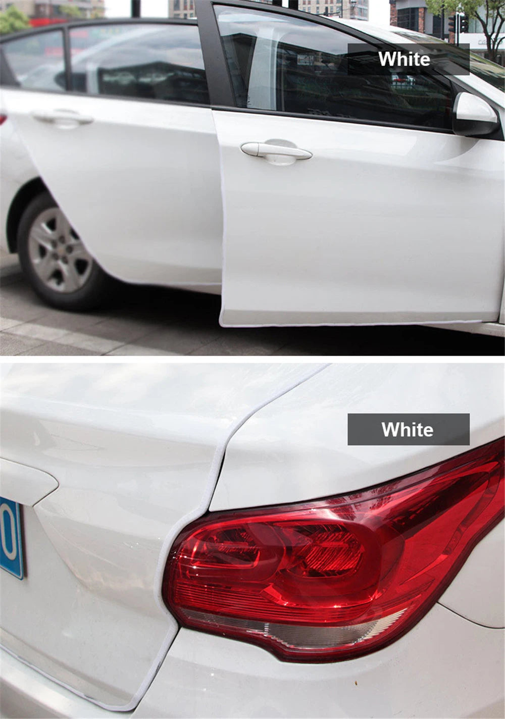 5M Car Door Anti Collision Strip with Steel Disc Bumper Trim Edge Scratch Protector Strip Sealing Guard Styling Car Decoration