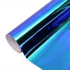 PET Chrome Blue Green Car Color Changing Film Car Stickers 60 inches x 60 feet roll