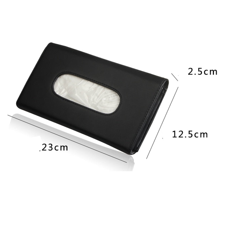Car Sun Visor Tissue Box Holder compact storage design