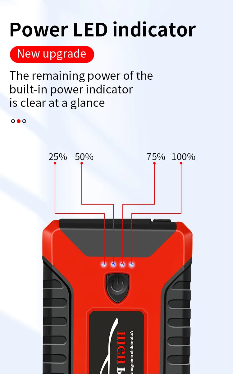 High quality Emergency start power supply 12V emergency start device battery charging equipment Outdoor power(model 29B )