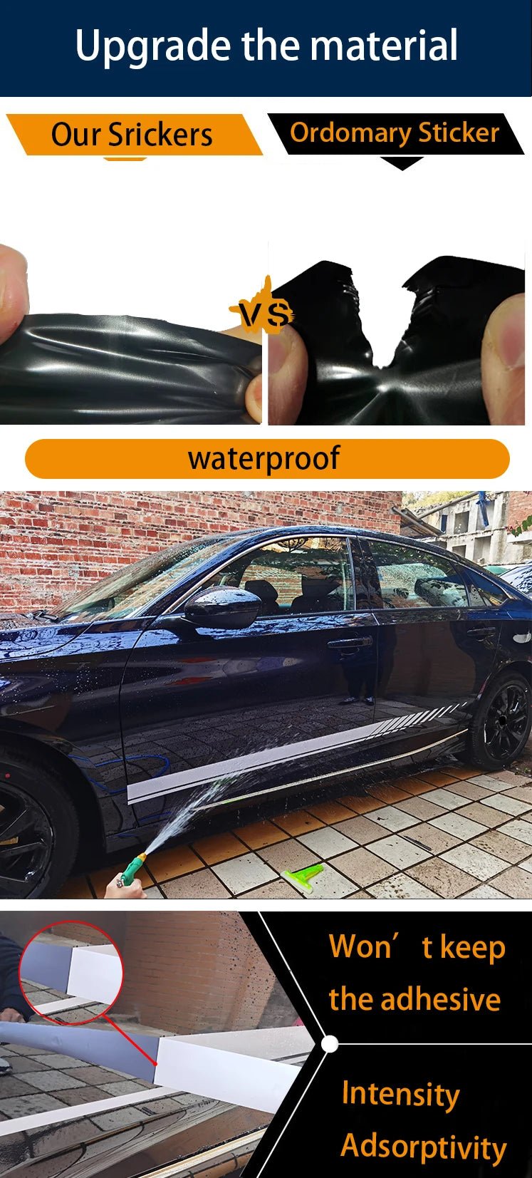 Car Stripes Hood Sticker Racing Bonnet Sport Decal For Renault Megane Clio RS Captur Sandero Espace Twingo Scenic Laguna Trafic