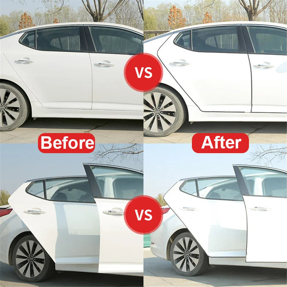 5M Car Door Anti Collision Strip with Steel Disc Bumper Trim Edge Scratch Protector Strip Sealing Guard Styling Car Decoration