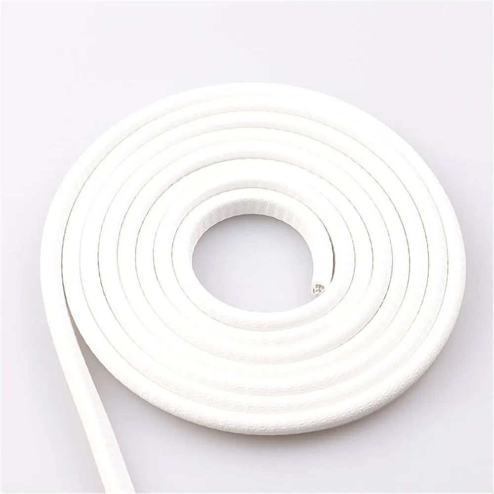 5M Car Door Anti Collision Strip with Steel Disc Bumper Trim Edge Scratch Protector Strip Sealing Guard Styling Car Decoration