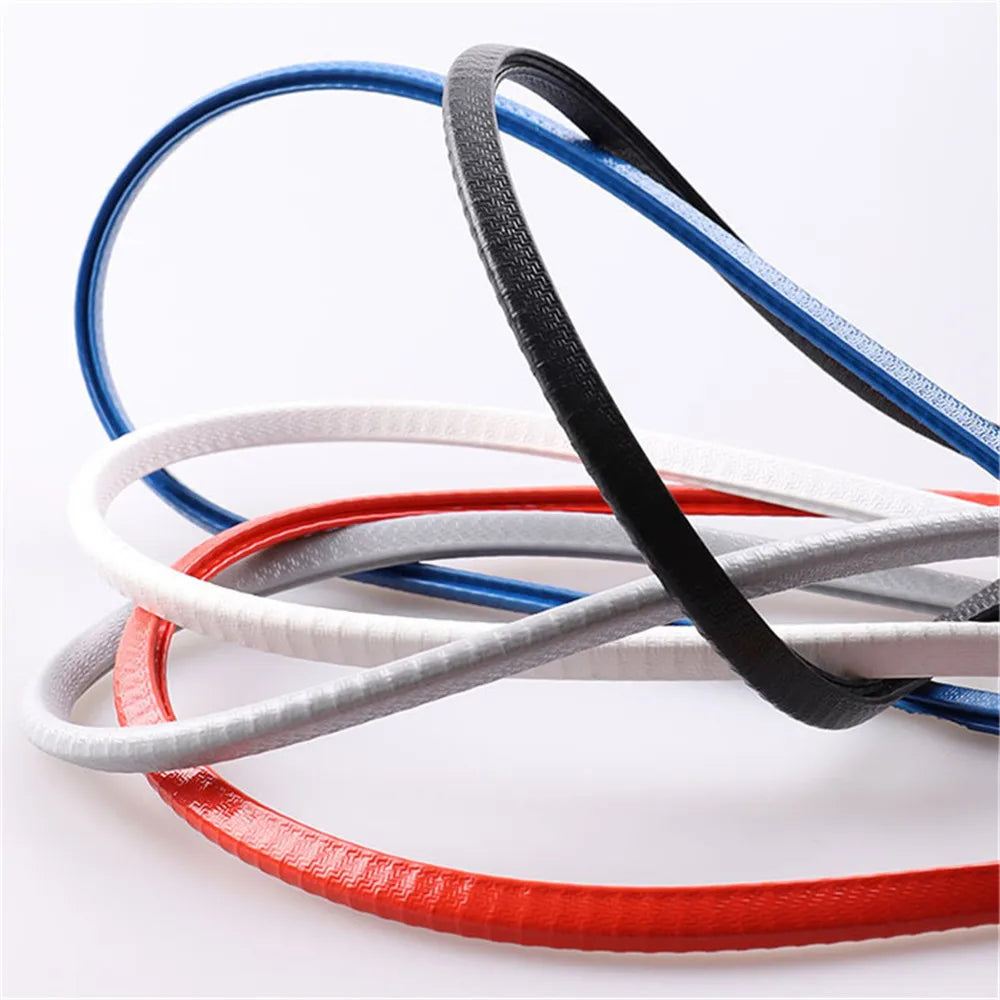 5M Car Door Anti Collision Strip with Steel Disc Bumper Trim Edge Scratch Protector Strip Sealing Guard Styling Car Decoration