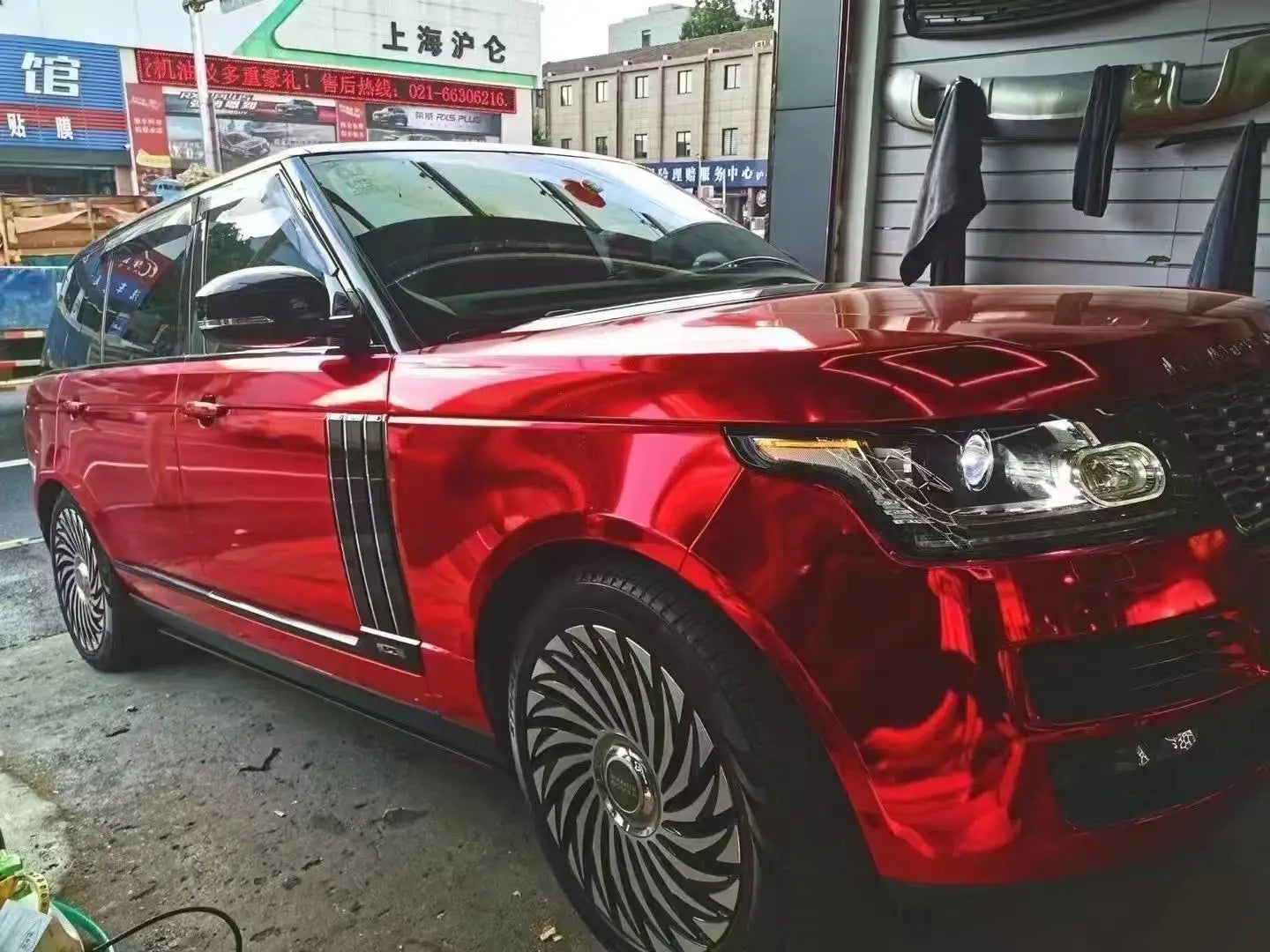 Chrome-plated Gold/Sliver/Blue/Red/Green PET Mirror Vinyl Car Wrap Film for Body Stretchable Anti-scratch UV Protection 1.52x17m