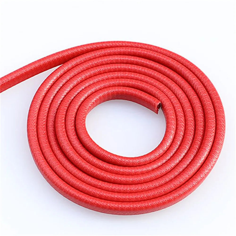 5M Car Door Anti Collision Strip with Steel Disc Bumper Trim Edge Scratch Protector Strip Sealing Guard Styling Car Decoration