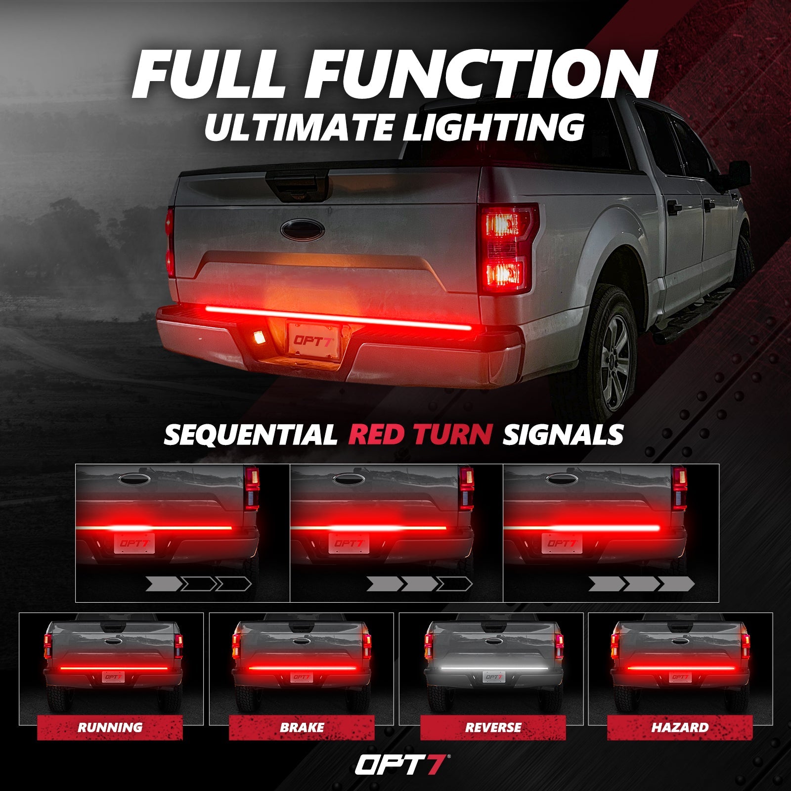 AURA LED Lighting Kit for Truck Bundle (DreamColor Underglow LED Kit - Remote Control + Tailgate Triple Light Bar + Sidekick LED Kit)