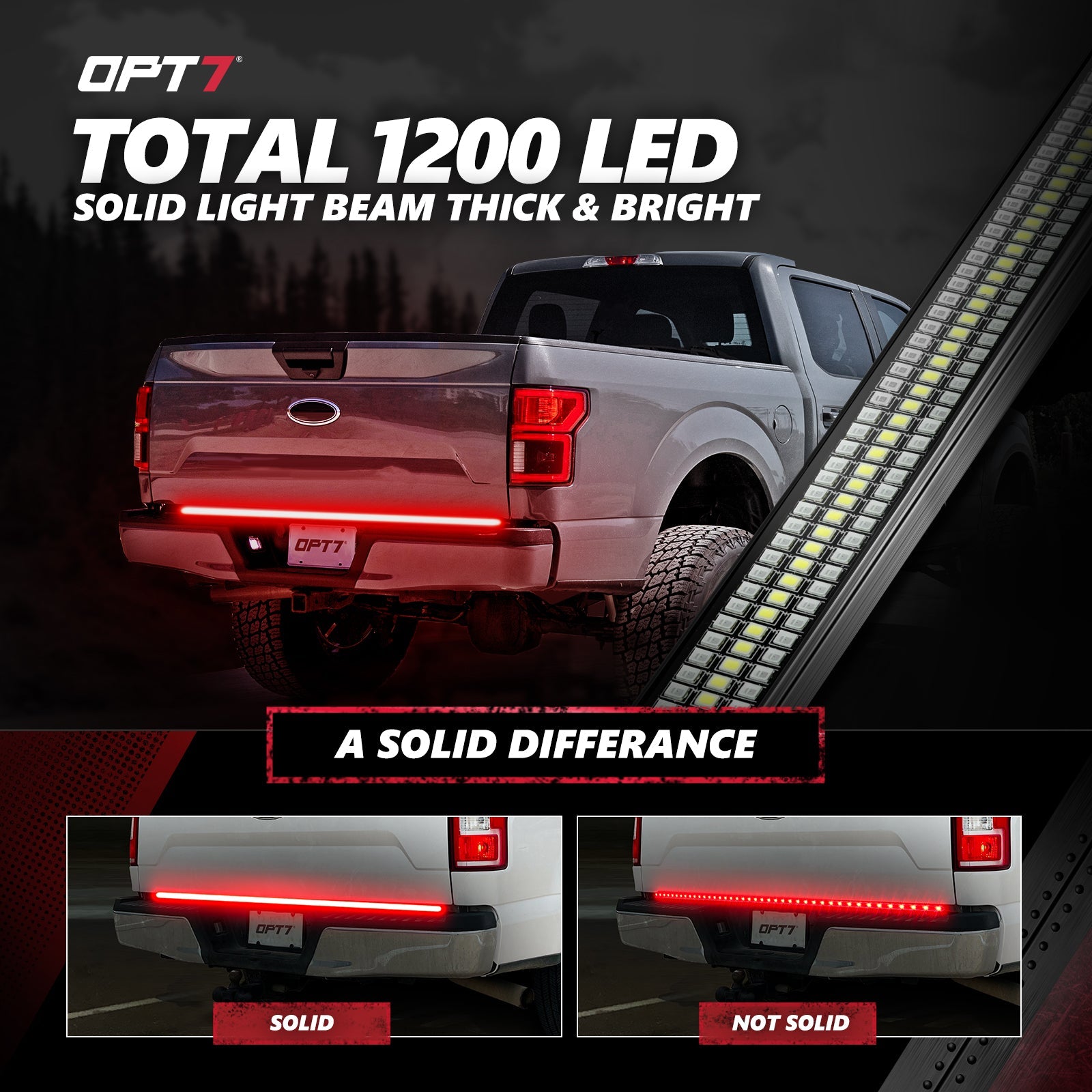 AURA PRO LED Lighting Kit for Truck Bundle (Grille LED Kit + DreamColor Underglow LED Kit - Bluetooth APP and Remote Controlled + Tailgate Triple Light Bar)