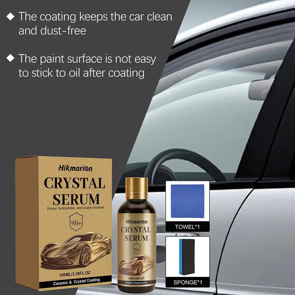 Ceramic Car Coating Kit, Auto Paint Crystal Plating, Gloss Enhancer, Anti-fouling Scratch Resistant, Hydrophobic Car Accessories