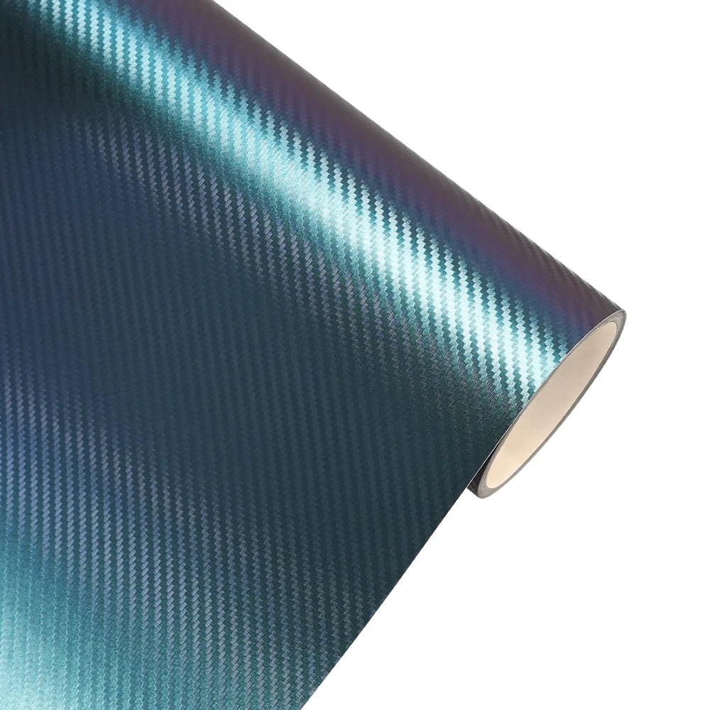Car Wrapping Vinyl Chameleon Carbon Fiber Vinyl Wrap Sticker Roll Film Bubble Free Auto Sticker Car Accessories Decoration