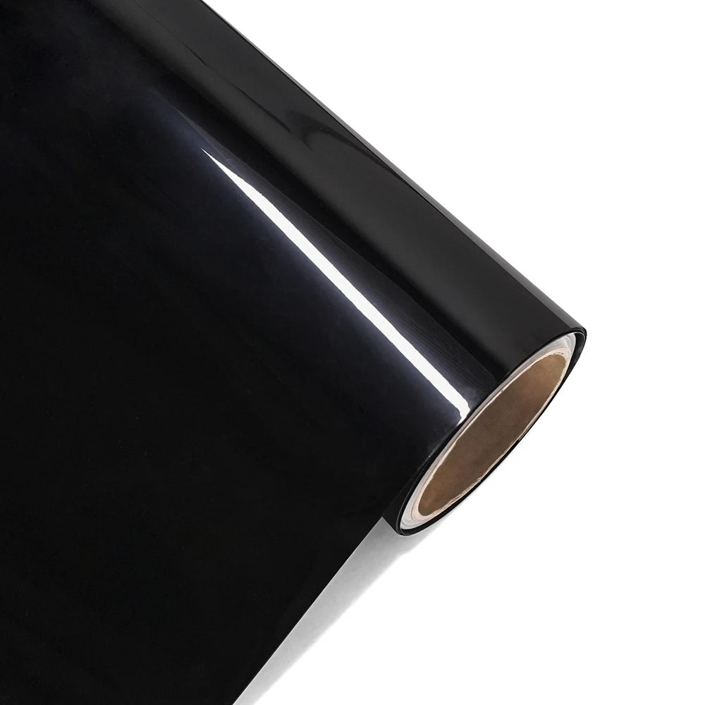 Glossy Black Car Vinyl Wrap Film Personalization Waterproof PVC Car Decoration PET Decal Motorcycle Auto Body Protective Film