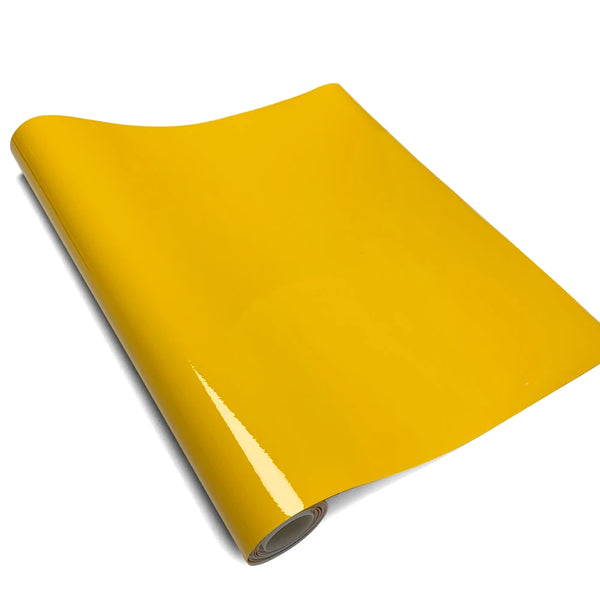 Glossy Yellow Car Stickers Vinyl Wrap Waterproof Vinyl Auto Tuning Film Air Release Decoration Covering Film for Car Accessories