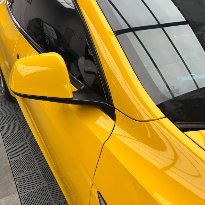 Premium Gloss Bright Yellow Vinyl Wrap Film Roll Self Adhesive Decal Automotive Car Wrapping Foil