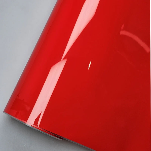 50cm*300cm High Glossy Crystal Racing Red Gloss Vinyl Wrap Red Glossy Car Wrapping Paper Car Wrap Roll Motorcycle Sticker