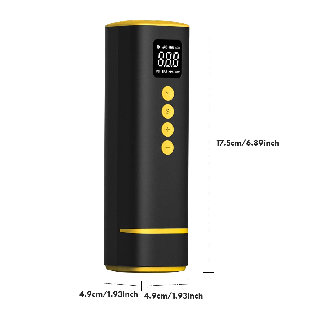 Car Tire Air Pump 12V 150PSI Air Compressor Portable Wired Inflator For Car Motorcycle Bicycle with Extended Power Cord