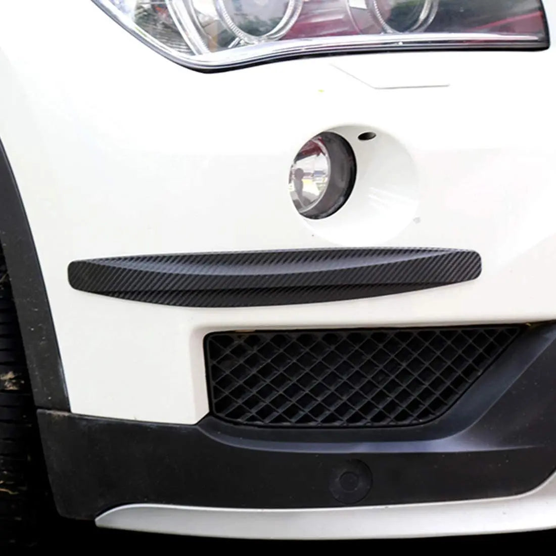 Anti Collision Car Bumper Guard Strip 2Pcs Front Rear Protection Strips Scratch Protector Crash Blade Auto Accessories for Car