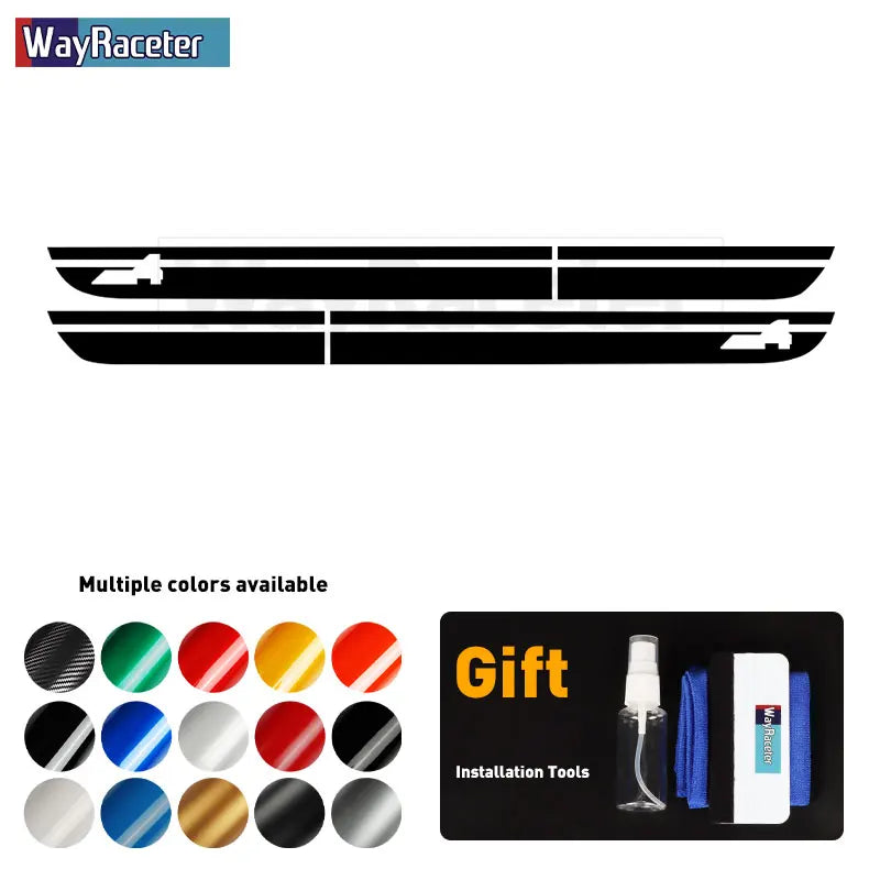 Door Side Stripes Sticker John Cooper Works Car Hood Bonnet Trunk Vinyl For MINI Countryman F60 ALL4 JCW 2017-On 2022 2023