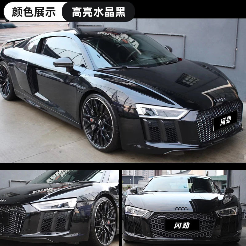 Matte Black Car Wrap Satin Vinyl Color Change Film Air Release Anti Fade Anti Scratch 1.52x18m Roll