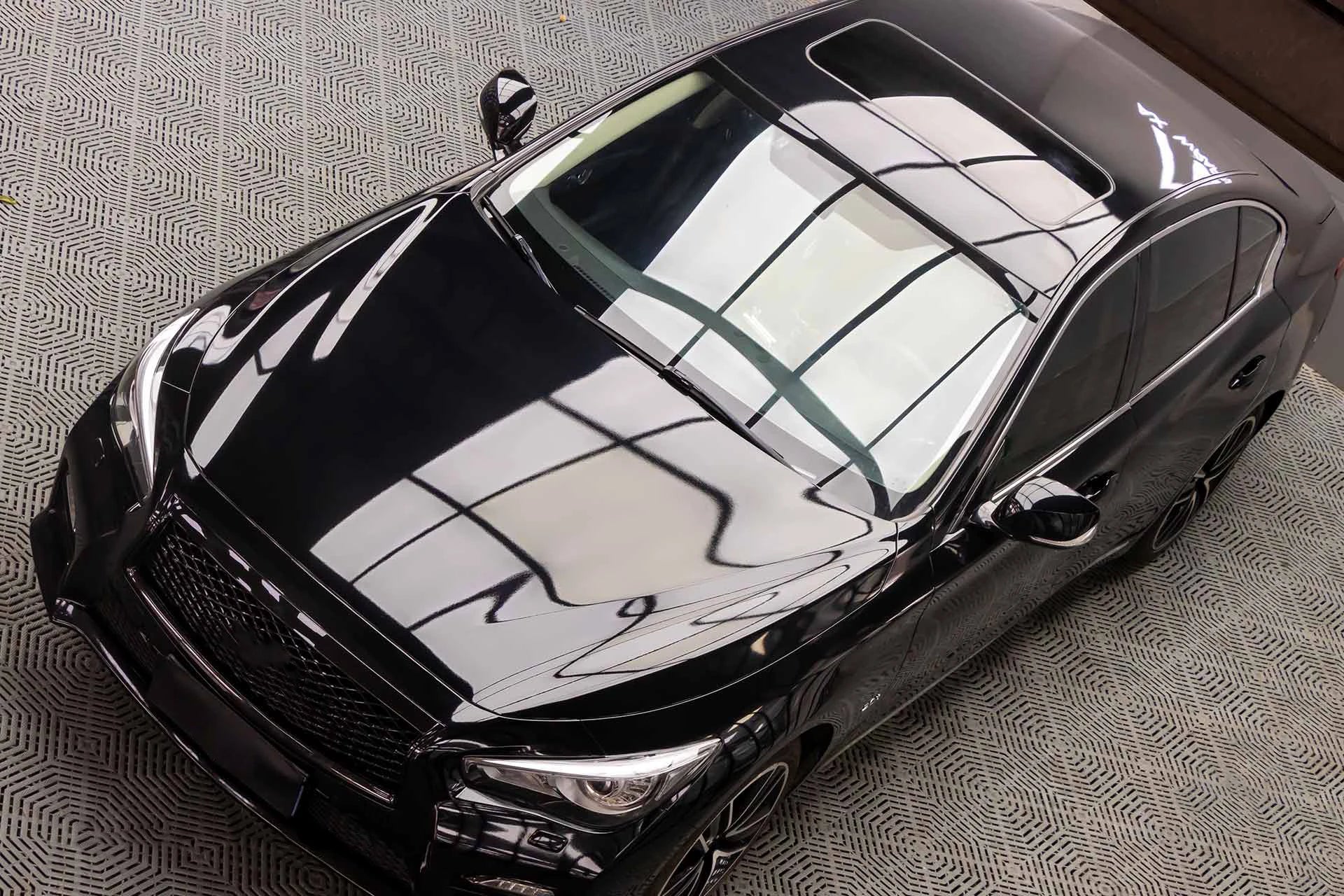 Glossy Black Vinyl Wrap Film Car Wrapping Decal Roll Bubble Free Air Release Vehicle Motocycle Sticker DIY Adhesive Accessories