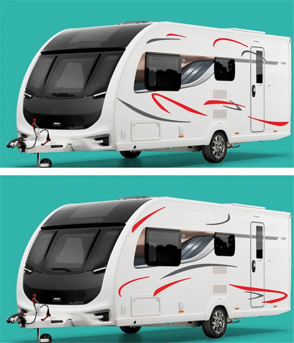 Car Side Stripes Stickers DIY Sports Styling Decoration Decal Automobiles Car Tuning Accessories For Car Caravan Trailer Camper
