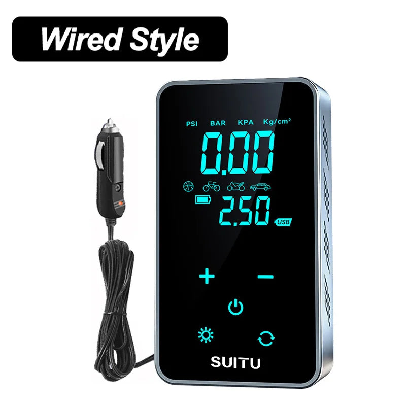 Air Compressor Air Pump For Car Portable Tyre Inflator Electric Motorcycle Pump Air Compressor For Car Motorcycles Bicycles