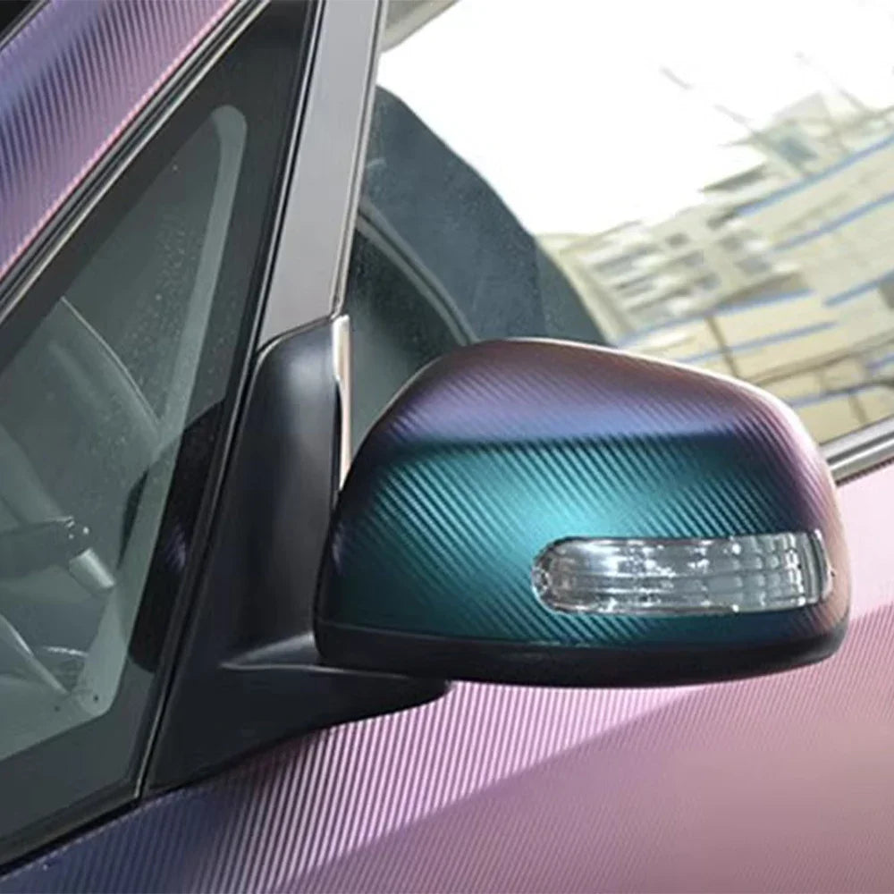 Car Wrapping Vinyl Chameleon Carbon Fiber Vinyl Wrap Sticker Roll Film Bubble Free Auto Sticker Car Accessories Decoration