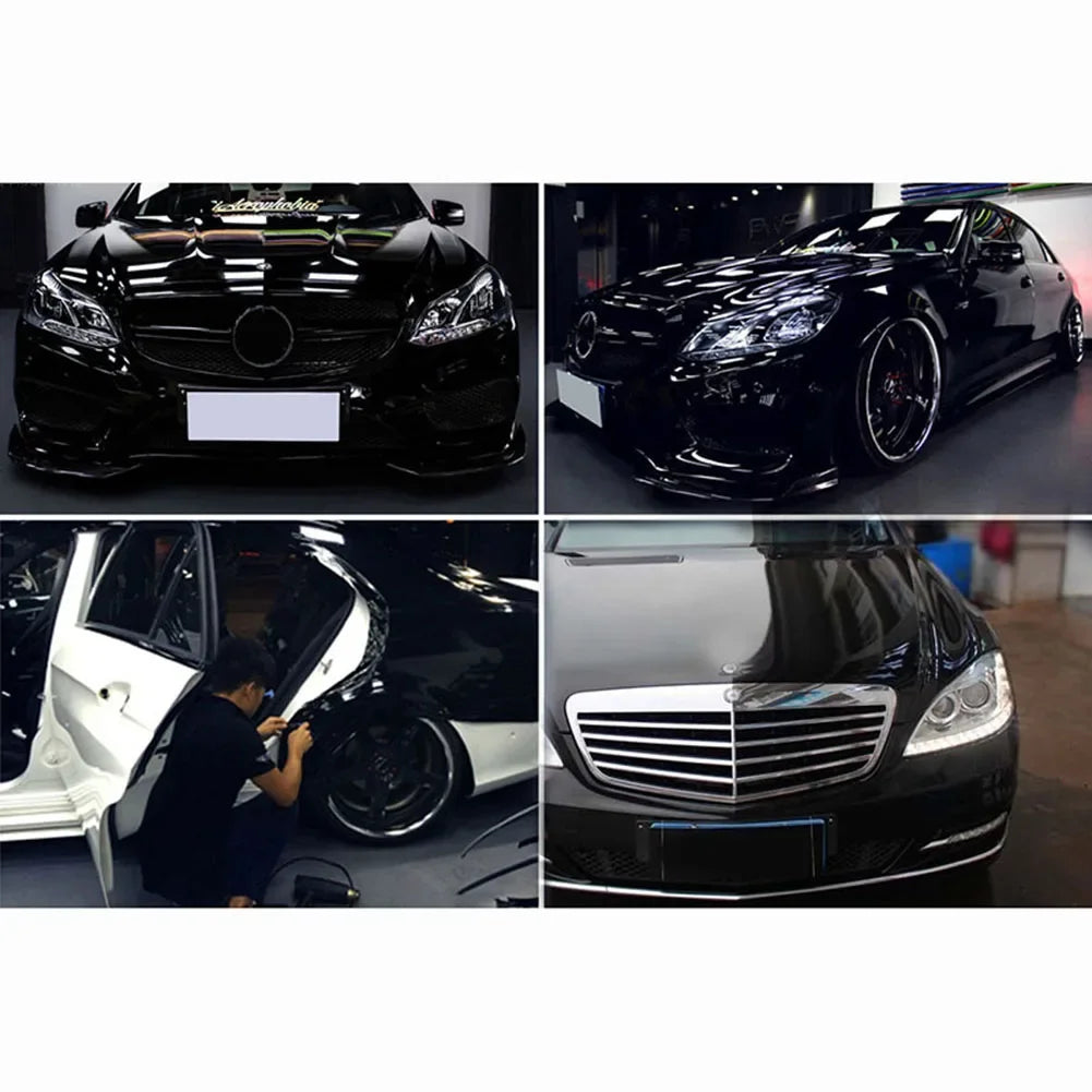 VERYUS 1 Roll 30*152cm Black Glossy Vinyl Film Gloss Glossy Car Wrap Foil Sticker With Air Bubble Free Motorcycle Car Wrapping