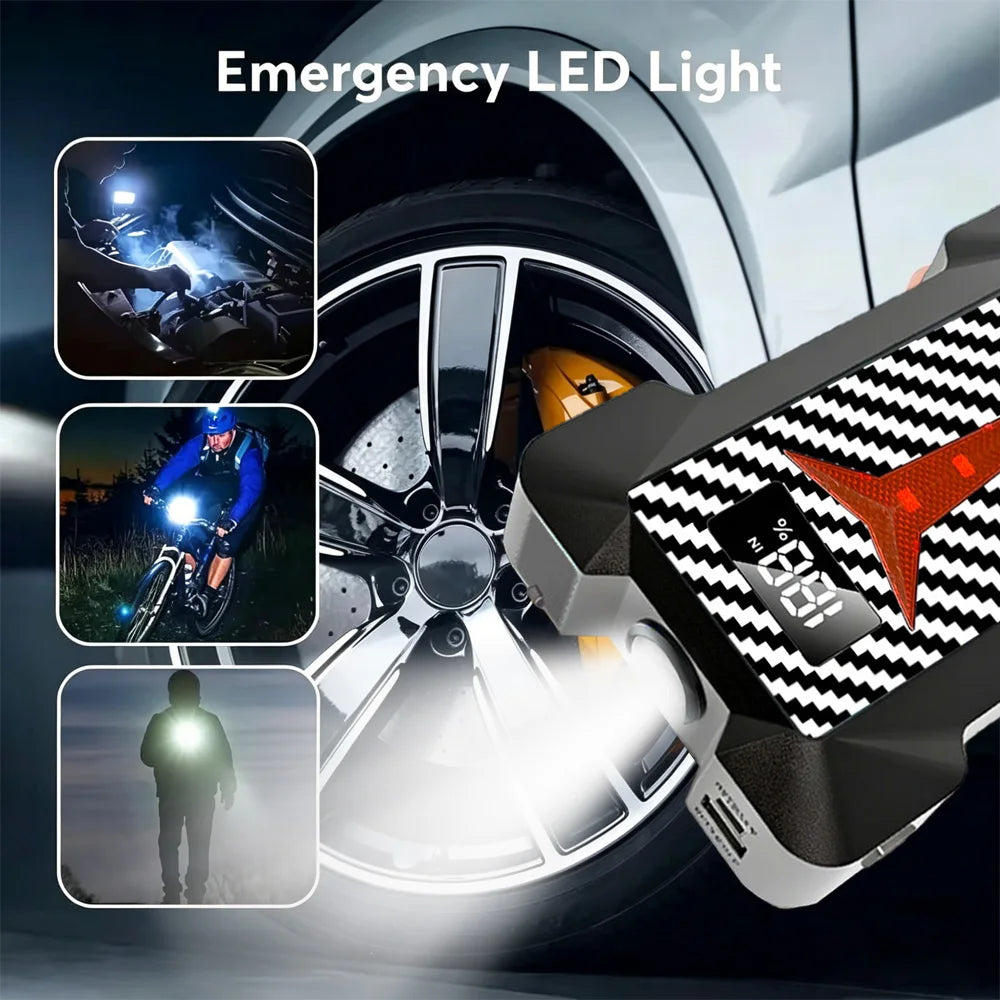 Compact Car Jump Starter Power Bank Emergency Start Device for Petrol & Diesel Daily Vehicles Auto Car Battery Charger