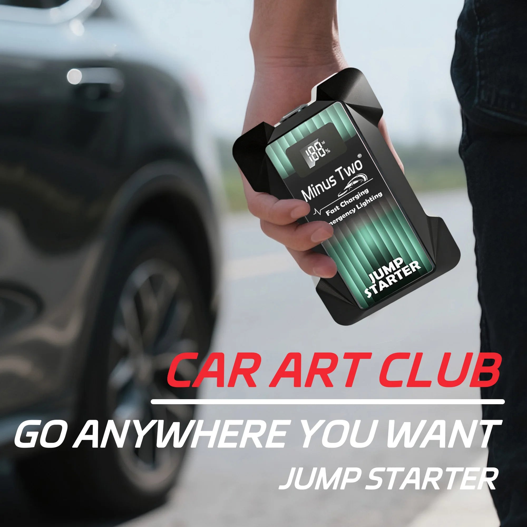 Car Jump Starter Battery Power Bank Portable Emergency Starter Booster 12V Auto Starting Device for Petrol Vehicle Start