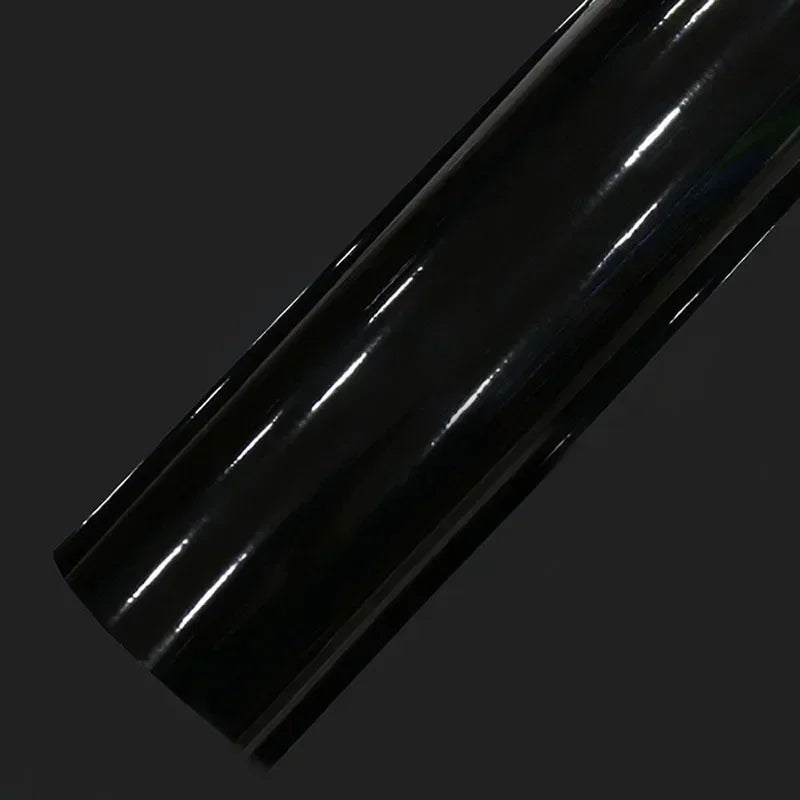 VERYUS 1 Roll 30*152cm Black Glossy Vinyl Film Gloss Glossy Car Wrap Foil Sticker With Air Bubble Free Motorcycle Car Wrapping