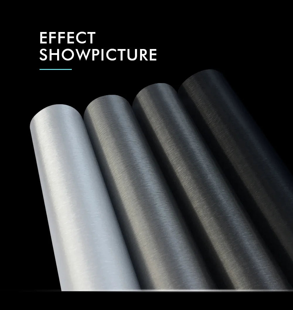 Car Sticker Vinyl Wrap Matt Brushed Aluminum Vinyl Wrap Film Self Adhesive Air Release Waterproof Protection for Car Accessories