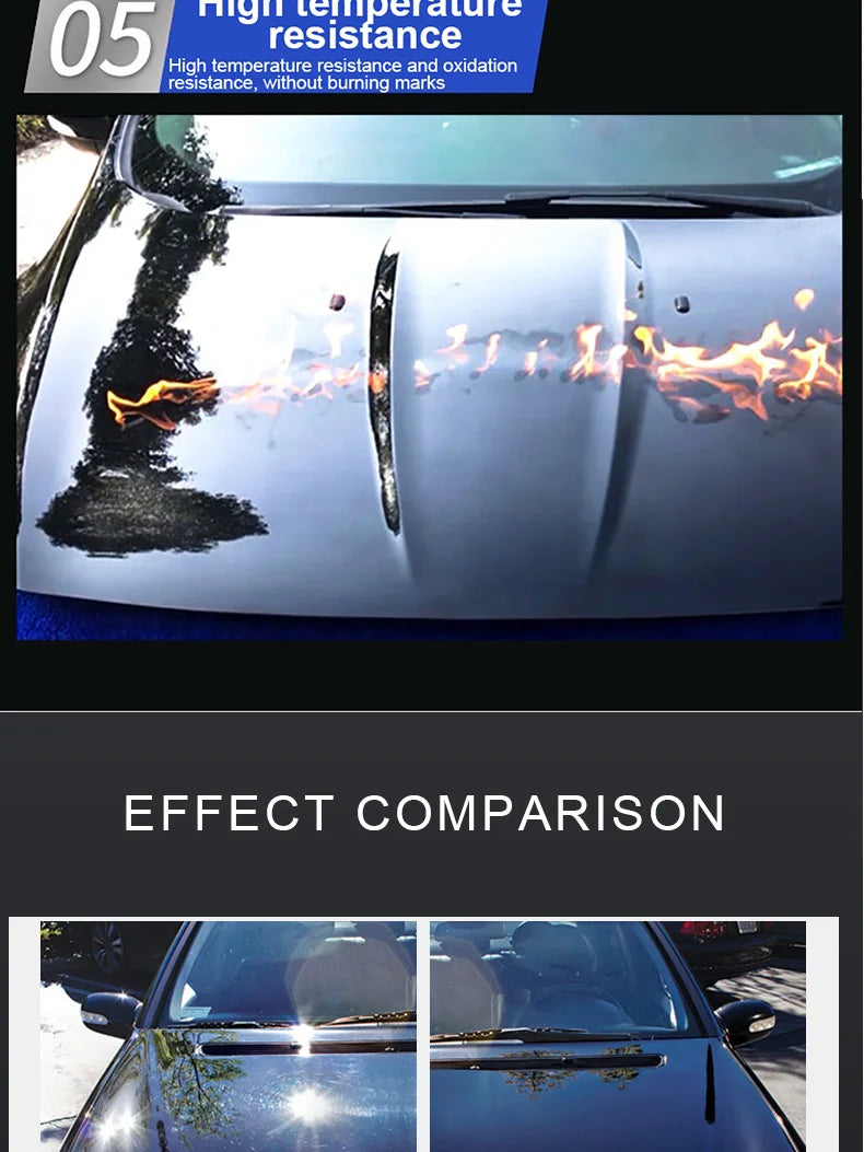 3pcs Ceramic Coating For Cars Paint Care 9H Plus Long-Lasting High Gloss Nano Ceramic Anti-scratch Polish Kit Car Detailing