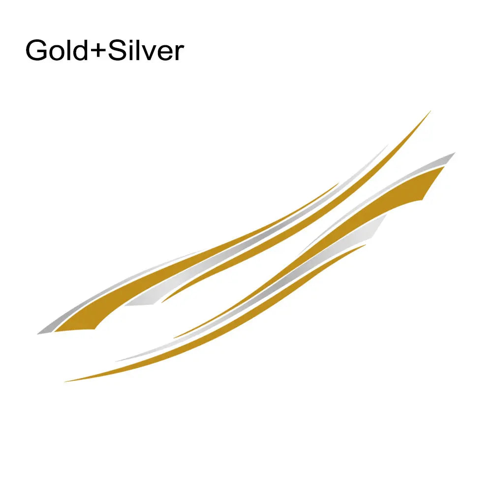 Car Stripes Decoration Sticker for Truck Boat Pontoon RV Trailer UTV Cart Vinyl Decal Stickers Graphics Auto Tuning Accessories