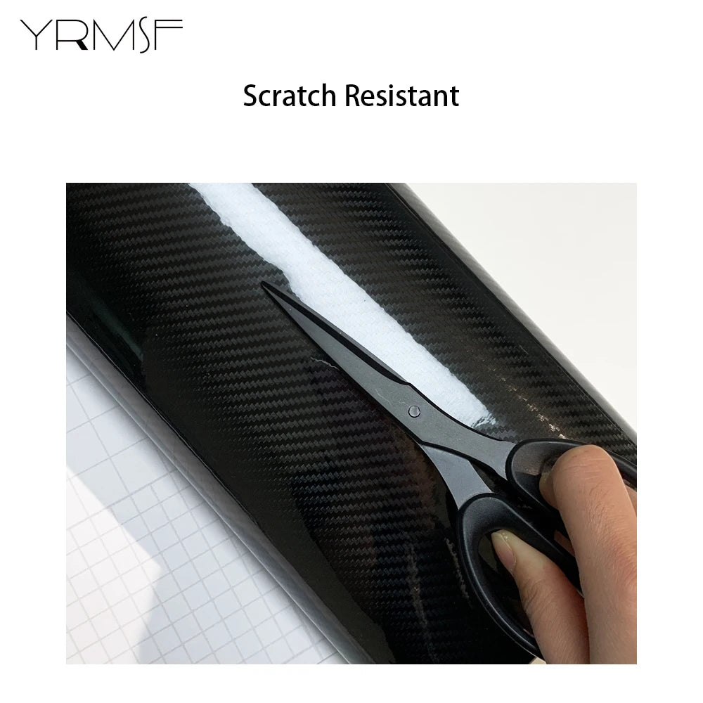 Carbon Fiber Vinyl Wrap 150X300CM Car Styling Wrapping Sheet Roll Film for DIY Automobiles Roof Hood Customizable Car Sticker