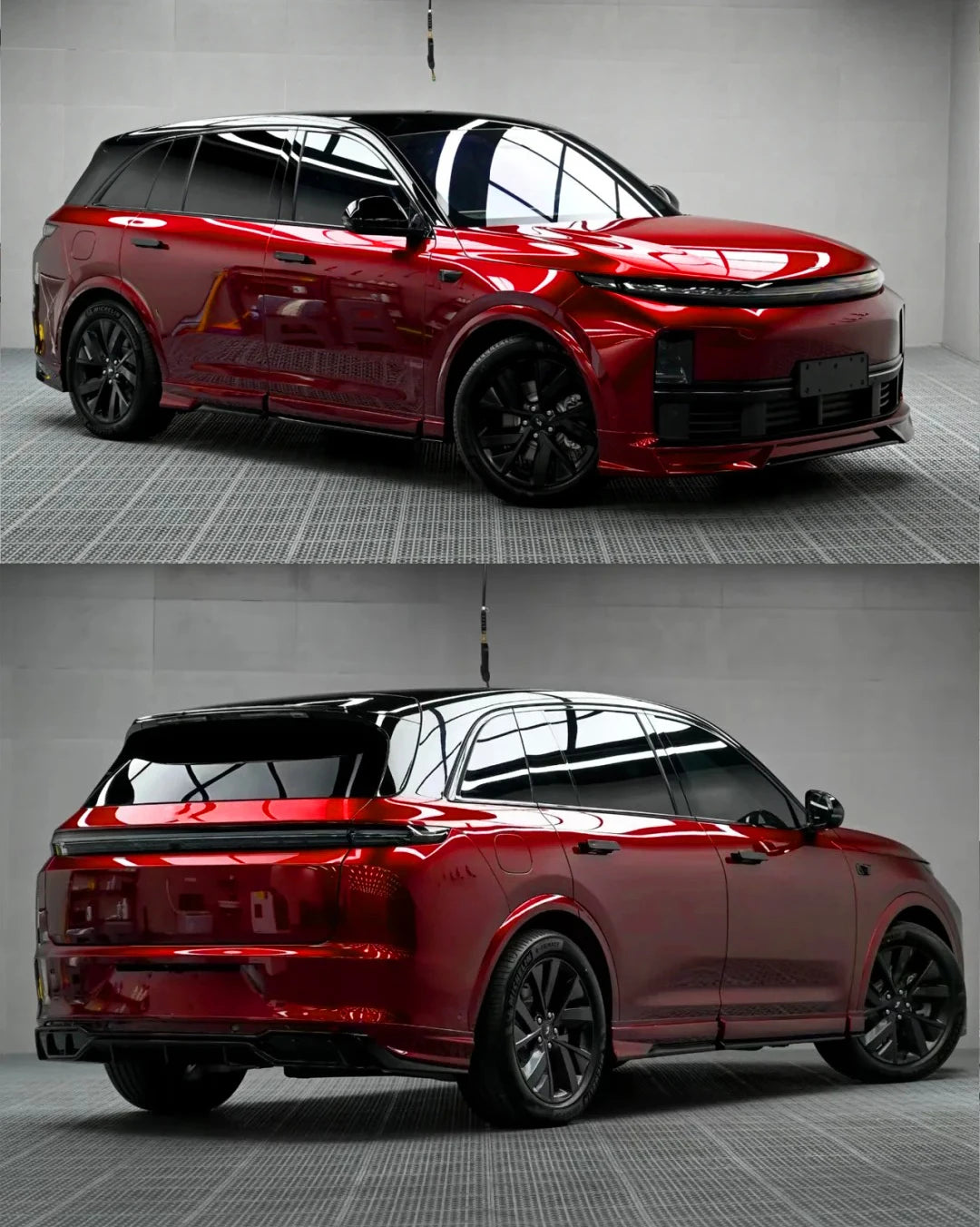 Glossy Red Vinyl Wrap Car Stickers Bubble Free Auto Wrapping Film Color Change Vinyl Decals Car Color Change Films Accessories