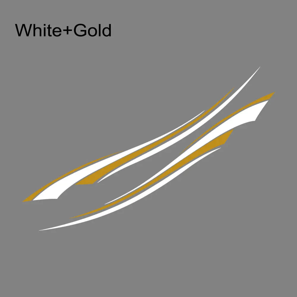 Car Stripes Decoration Sticker for Truck Boat Pontoon RV Trailer UTV Cart Vinyl Decal Stickers Graphics Auto Tuning Accessories