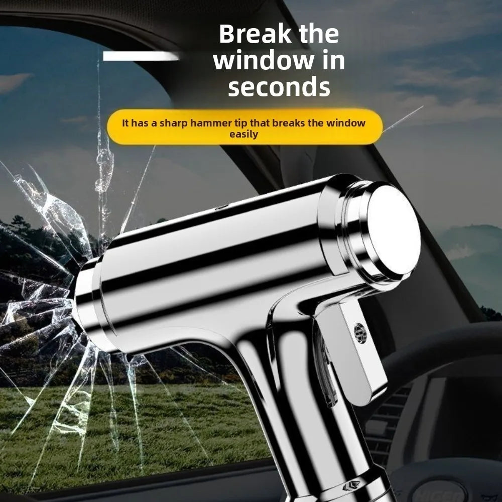 New Car Window Breaker Emergency Escape Tool with Seat Belt Cutter Carbon Steel Life-Saving Car Tool HotCar Safety Hammer