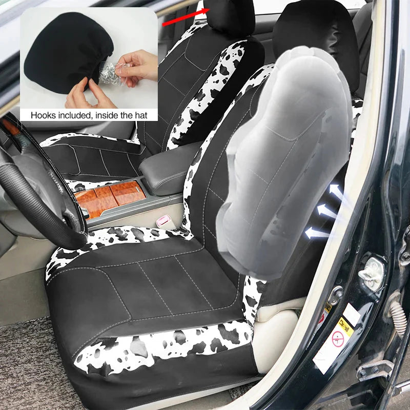 Faux Leather Car Seat Covers universal fit design