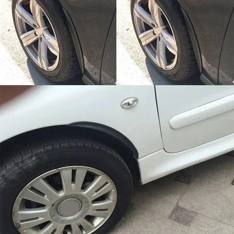 1 Pair for Car Wheel Eyebrow Bumper Anti-collision Strip Fender Arch Decoration with Decoration Sticker Protection Sticke