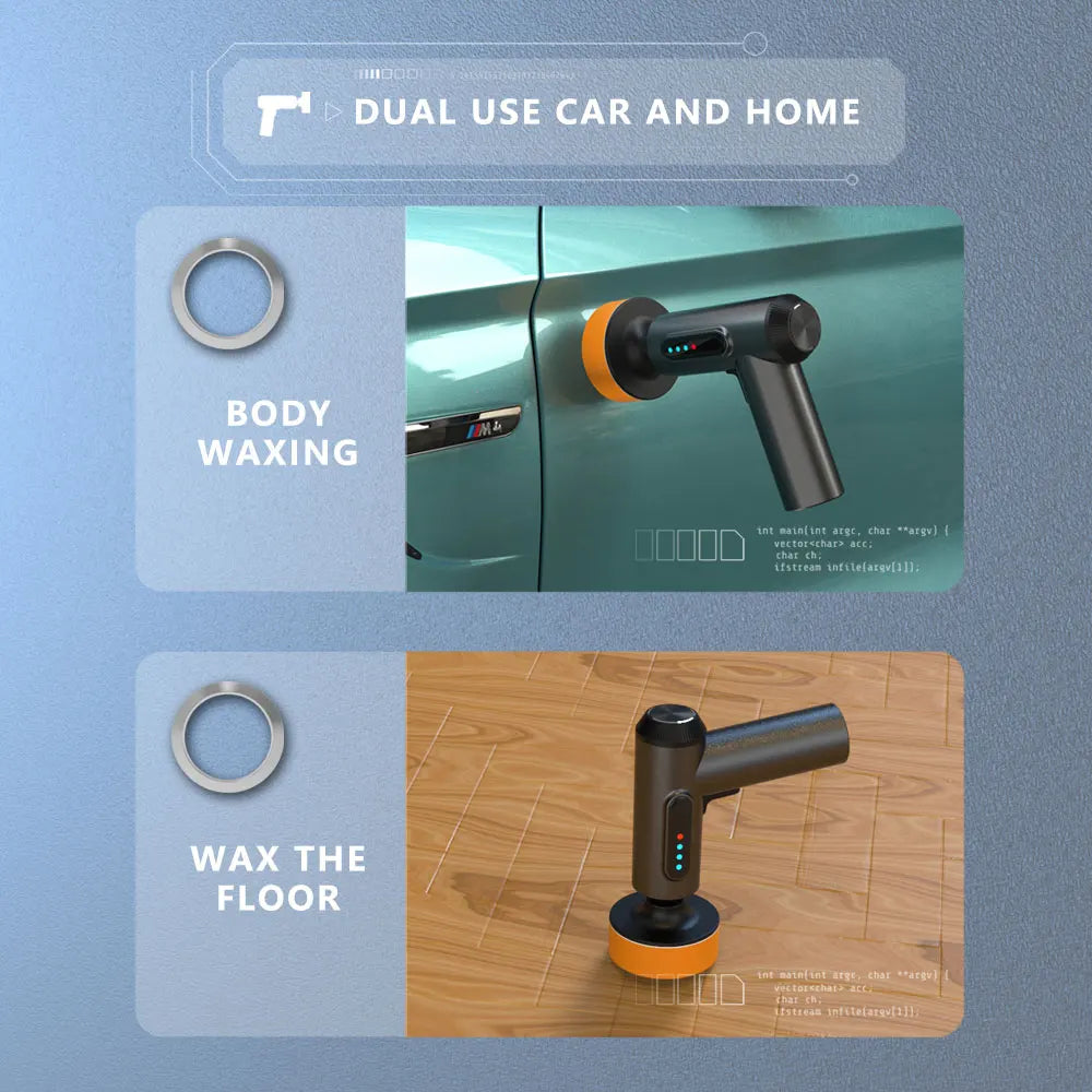 Car Polishing Sanding Machine Wireless Car Paint Scratch Repair Windscreen Glass Oil Film Remove Machine Leather Care