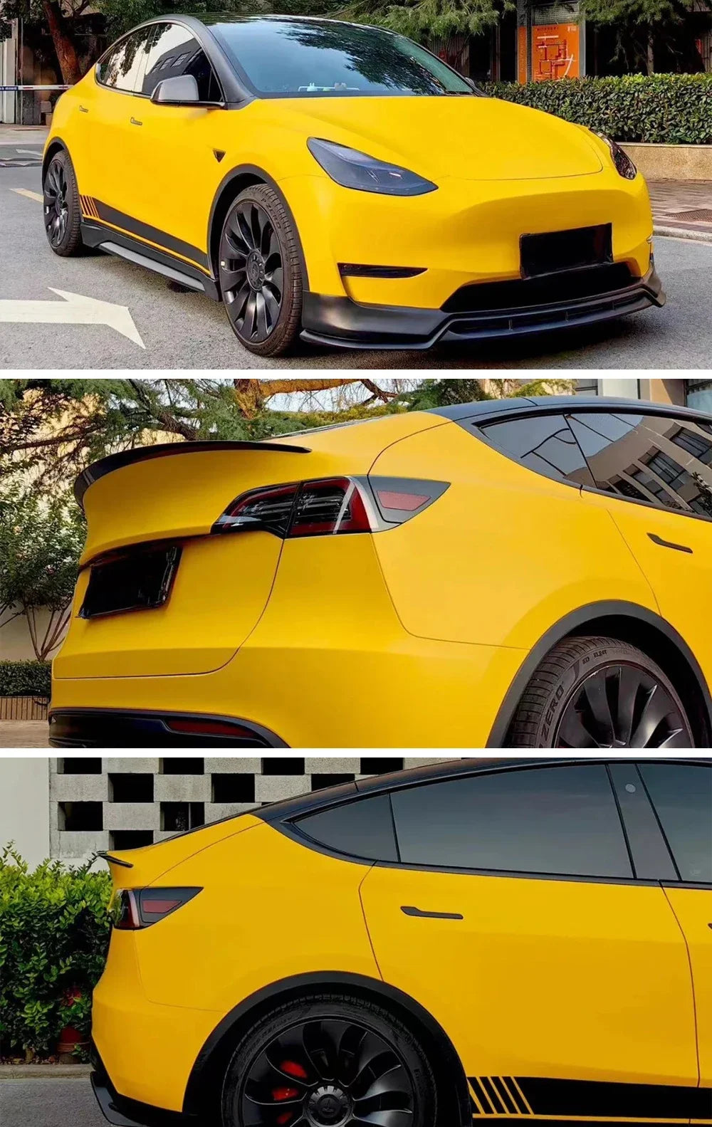 Car Vinyl Wrap Film DIY Car Stickers Yellow Matte Film Auto Body Decoration Scratch Resistant Waterproof Decal Auto Accessory