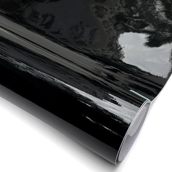 Glossy Black Vinyl Wrap 150x600CM Car Sticker Vinyl Auto Tuning Roof Hood Door Protection Film DIY Shiny Black Wrap for Vehicle