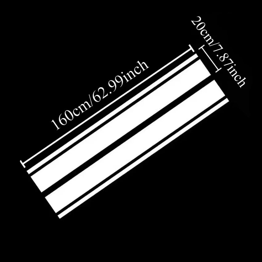 Stripe Car Decals Waterproof Stickers Durable for DIY Auto Hoods and Body Modified Car Accessories Decoration