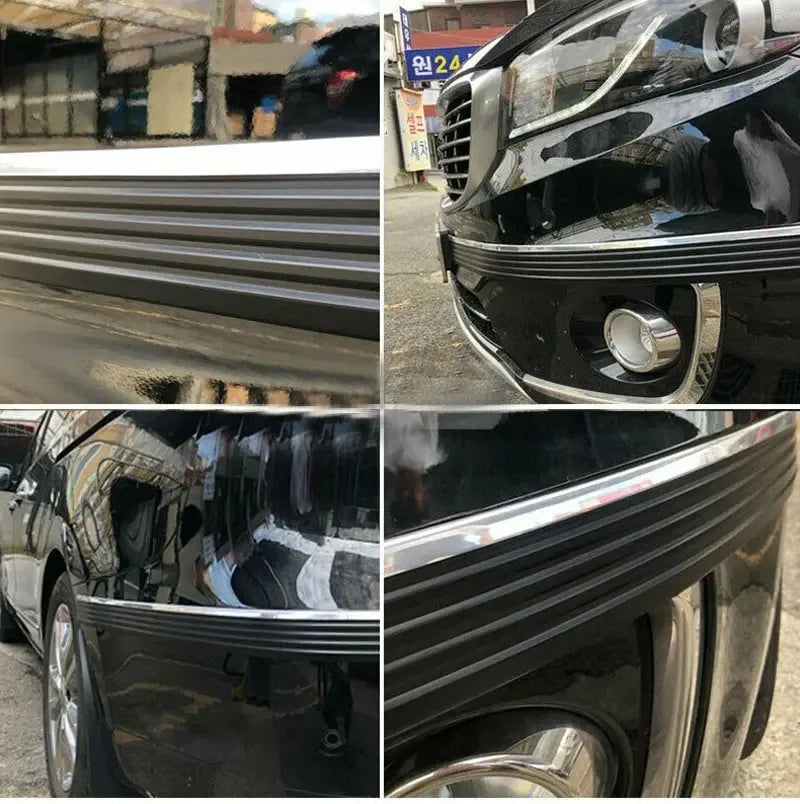 Car Side Skirt Anti-Collision Strip, Universal Red/Blue Edge, Body Modification, Lower Beam Skirt Protection Against Scratches